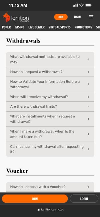 Ignition Withdraws FAQs