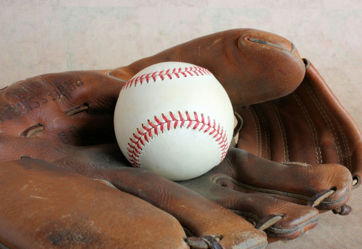 Baseball and glove
