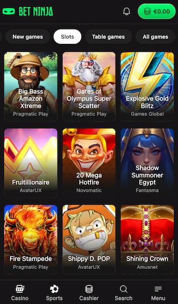 Betninja slots
