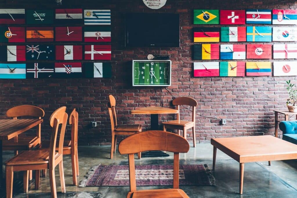 World Cup flags