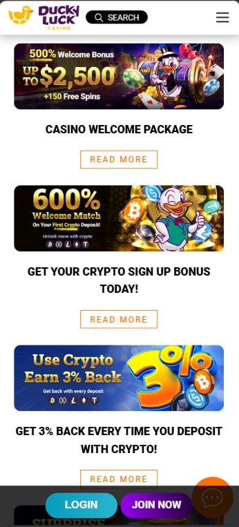 Ducky Luck Casino Promotions