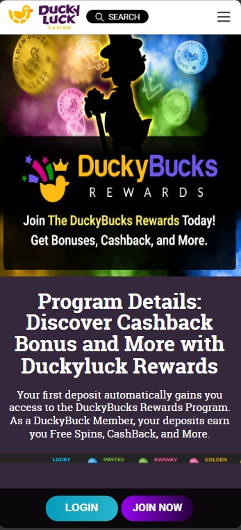 Fast Withdrawal Casinos Ducky Luck VIP Program DuckyBucks